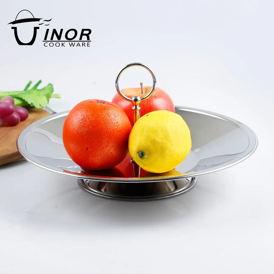 New Home Decor Food Serving Tray Metal Dish with Metal Rings Plate Dish Dish Stand White Box 201 Stainless Steel,metal 26 Pcs