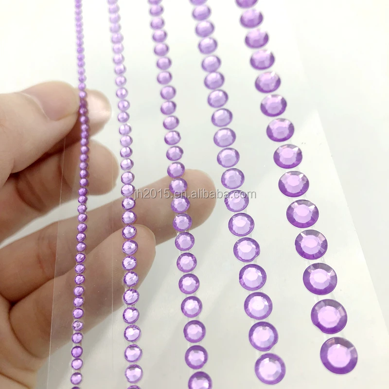 adhesive gems decorative crystal diamond acrylic sticker