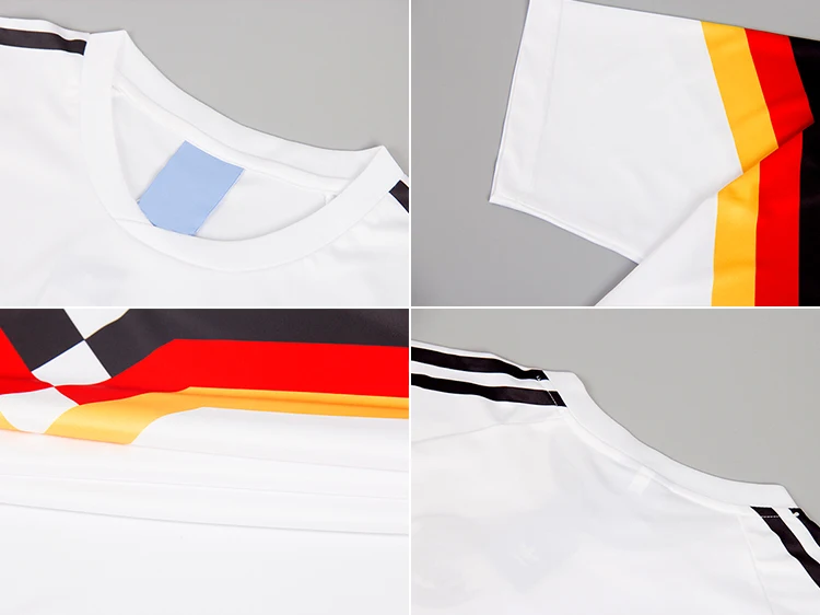
1990 Germany Memoria jersey Polyester Breathable soccer jersey 