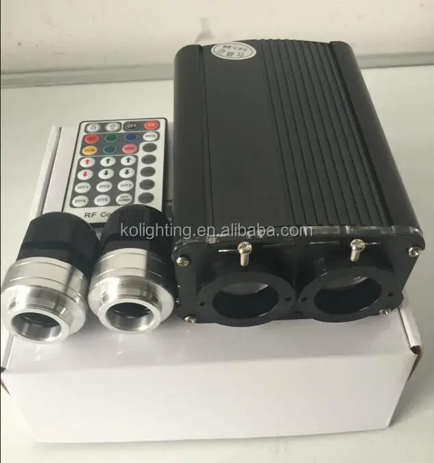 
RGBW 7 Colors Changing Dual Port Plastic Fiber Optic Projectors 