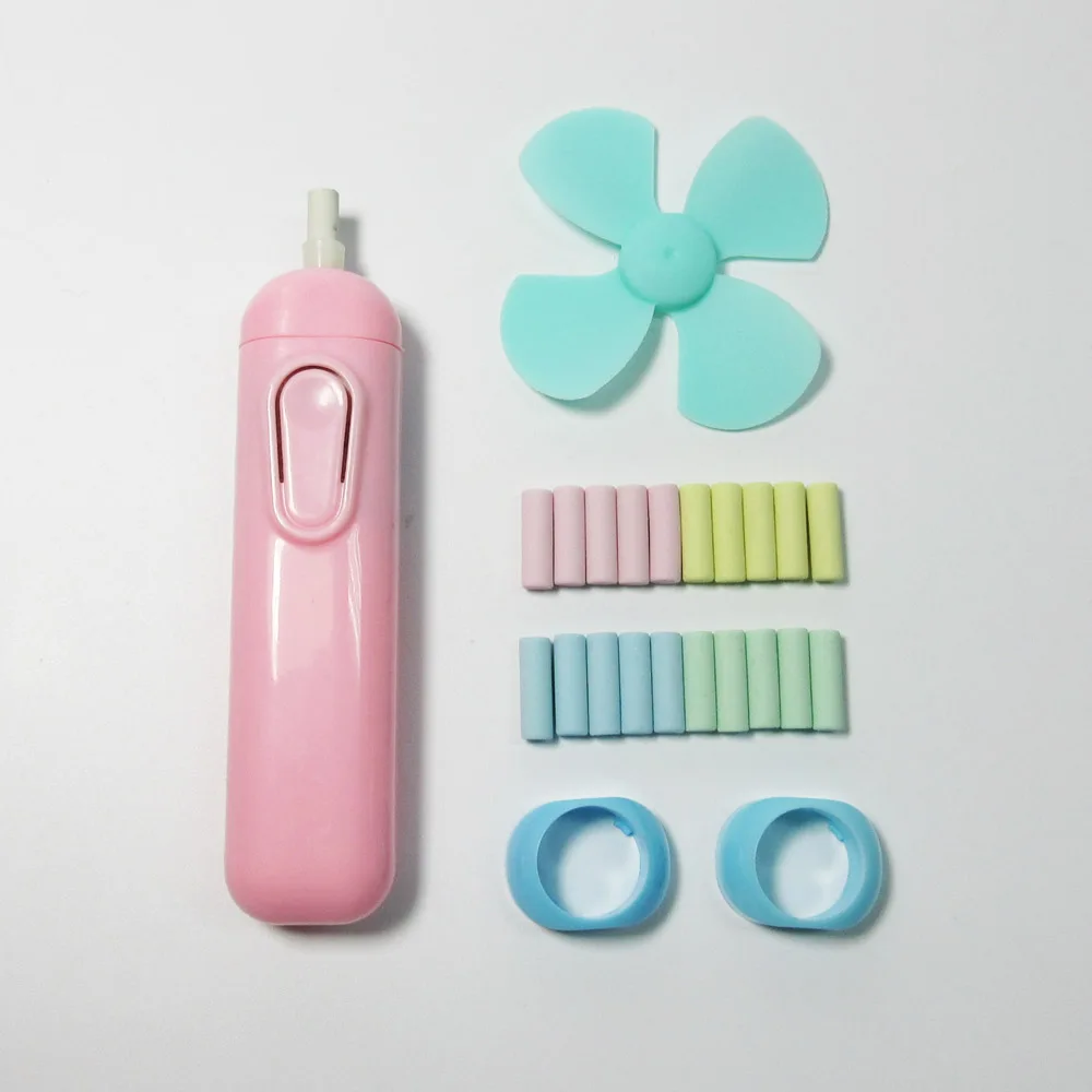 Promotional custom logo printed kids auto cool rubber cleaning electric eraser with 20 colorful replaceable refill