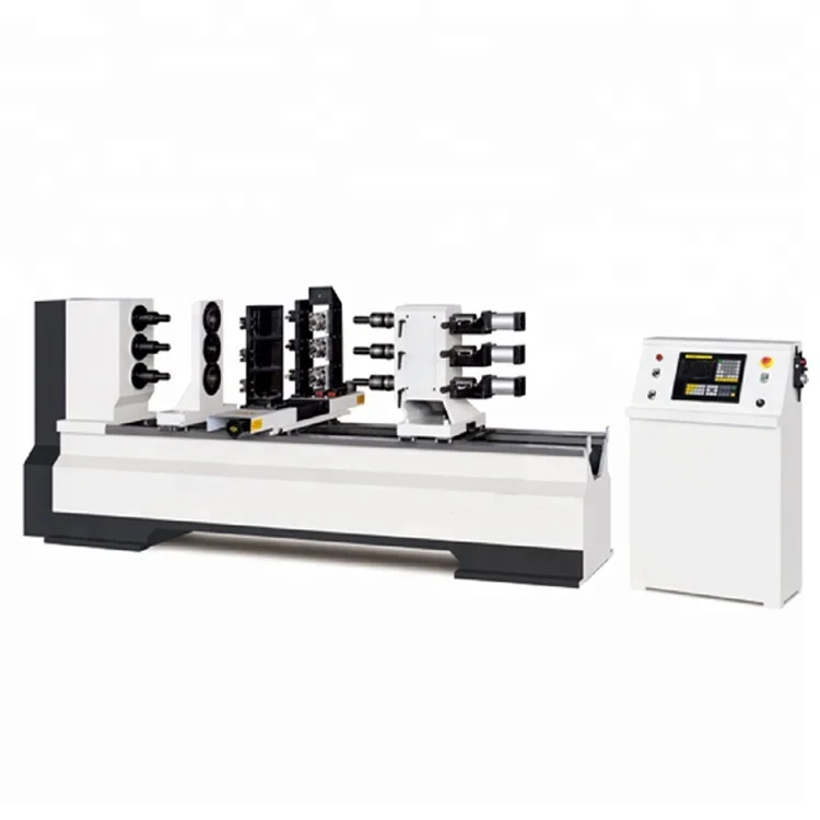 Industrial woodworking turning machine cnc wood lathe for sale H-T150D-TM