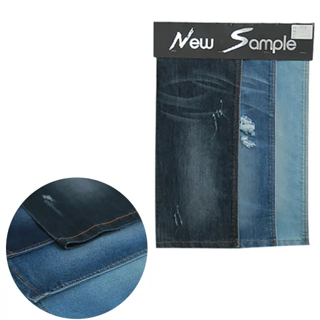 6.5 oz 2/1 light weight Korean 100% cotton twill denim fabric for shirt made in china mills