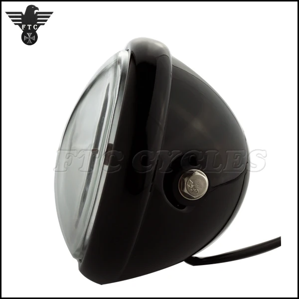 Side Mounting Classic Vintage Motorcycle Headlight for Harley Sport Bike