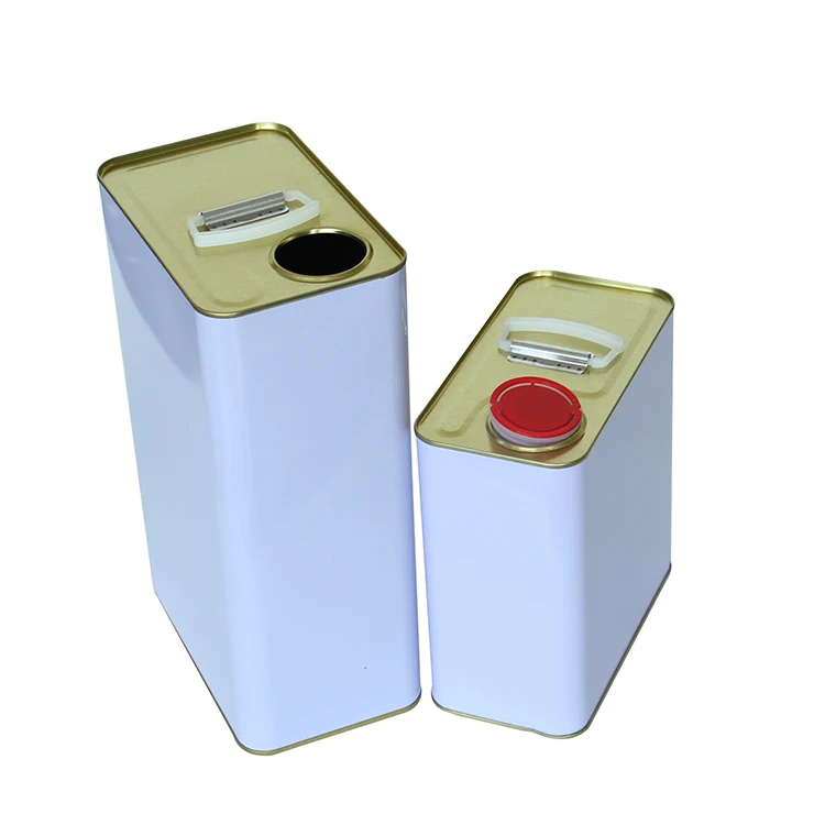 
4 liter square tins chemical paint tin cans 