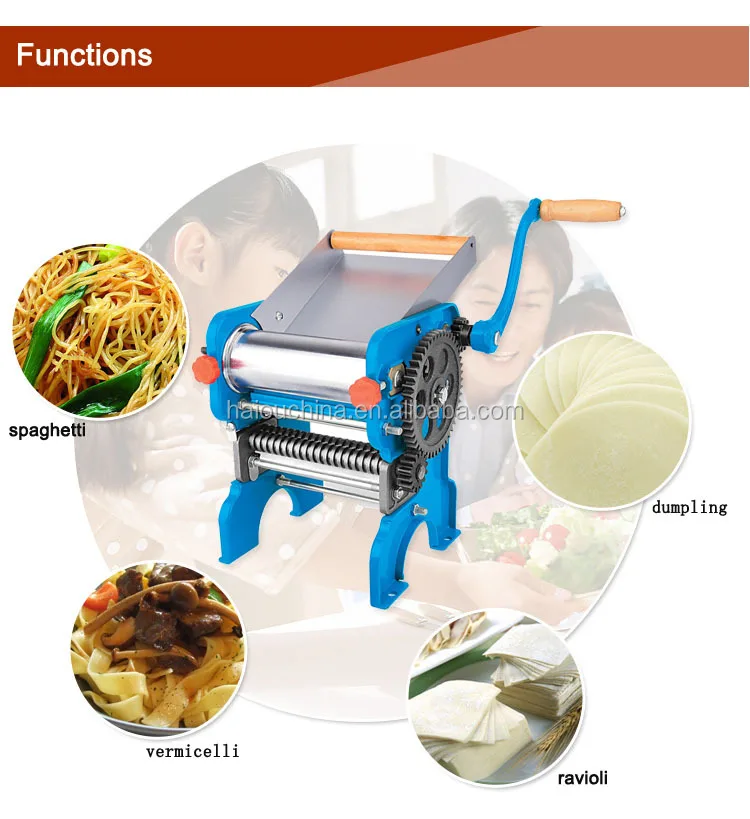 
table top manual dough sheeter machine stainless steel for home use 
