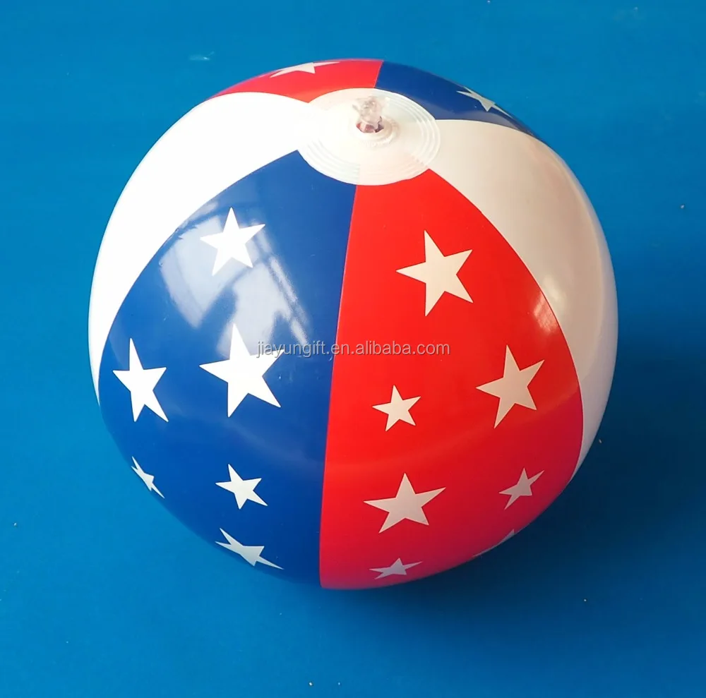 inflatable beach ball with star printing