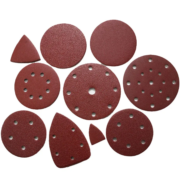 Round 5 inch grit 60 Aluminium Oxide abrasive sanding disc for grinding and polishing