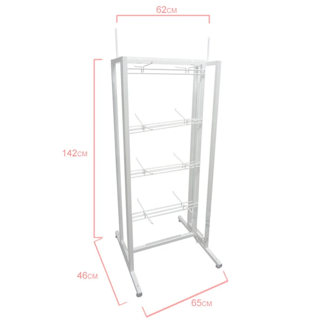 Metal Material Metal Flip Flop Display Racks Exhibition Display Racks for Slipper