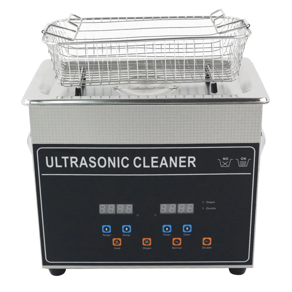 32L Stainless steel digital dual frequency and power with degas function ultrasonic cleaner for contact lens cleaning