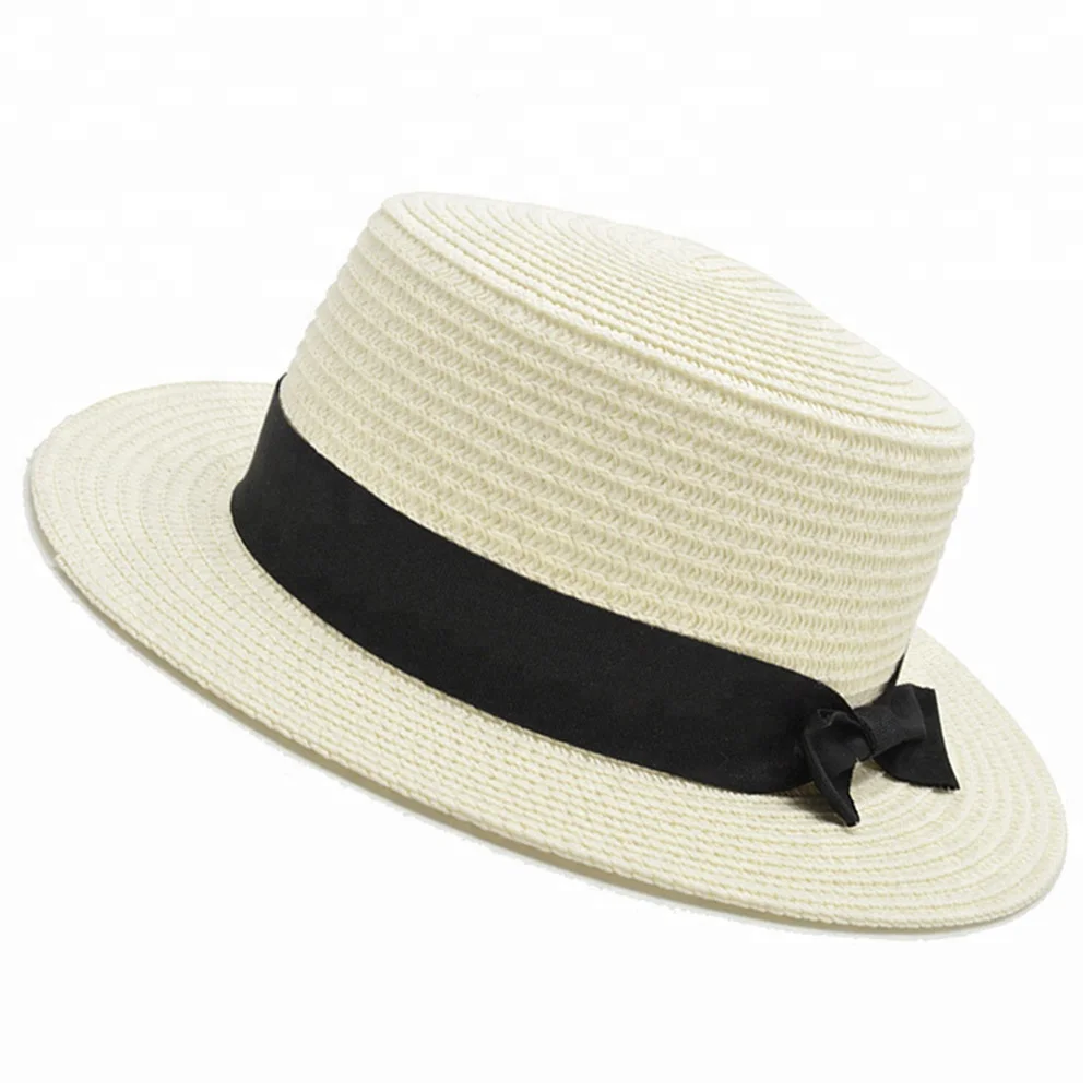 Fashion Paper Straw Beach Hat Women Sun Hat Boater Straw Hat