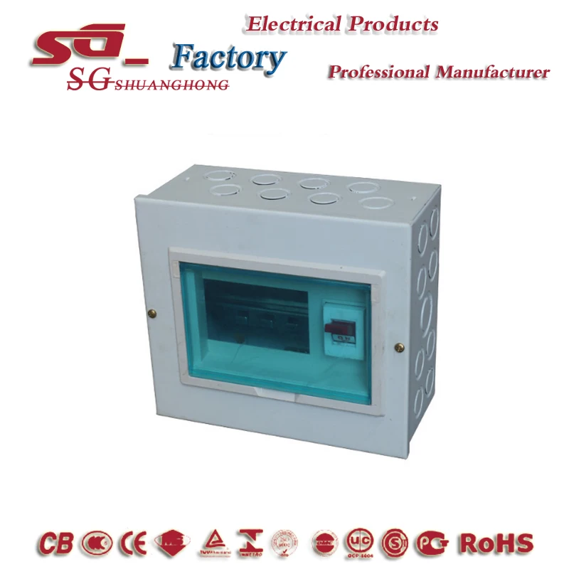 High quality Africa type MDB OEM/ODM surface mounted distribution box single phase 6 way DB BOX