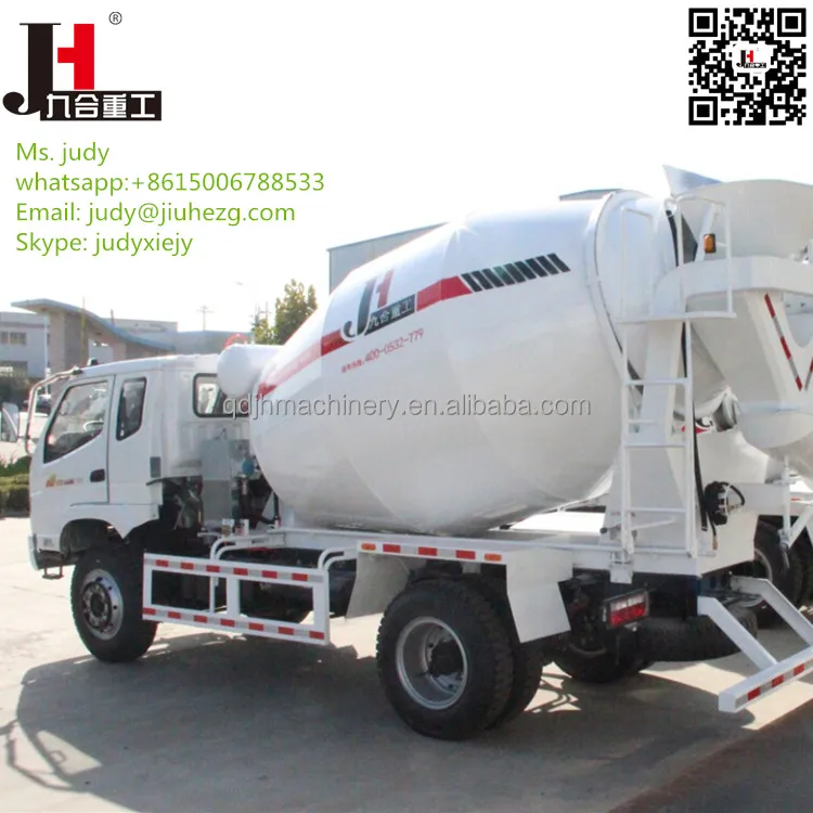 Factory Supply! Small portable concrete mixer truck4m3 5m3 6cubic meters truck mixer