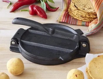 Germany Picnic Folding Cast iron Bacon Press Tortilla Press for Camping