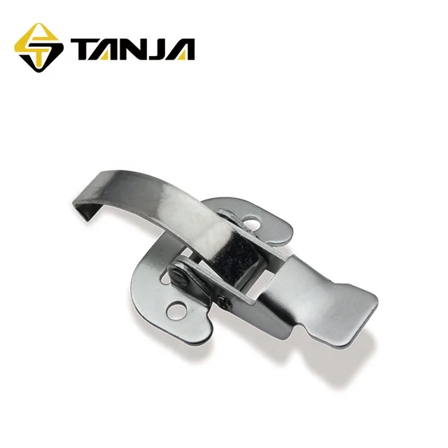 Zinc-plated Flexible & Damping Toggle Latch Spring -Steel Buckle Latch For Case Cover Briefcase Draw Latch Hasp Lock
