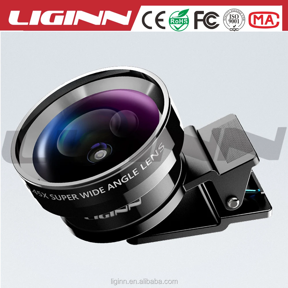 Объектив камеры телефона 2 в 1 0,45x супер широкоугольный объектив 12,5x макрообъектив с кожаным чехлом для мобильного телефона