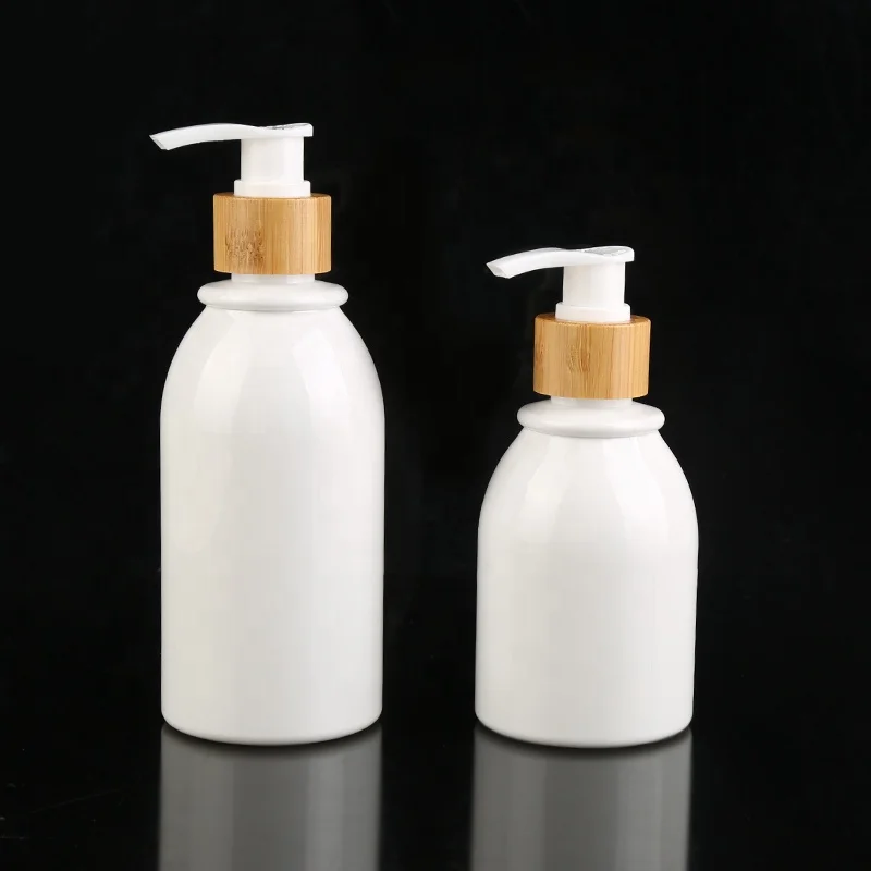 Wholesale Customized Bathroom 170 ml Hand Soap Dispenser Bottle With Bamboo Pump