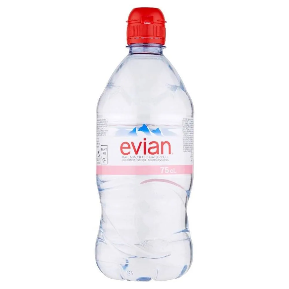 
Evian 75CL PET French bulk bottle mineral water 