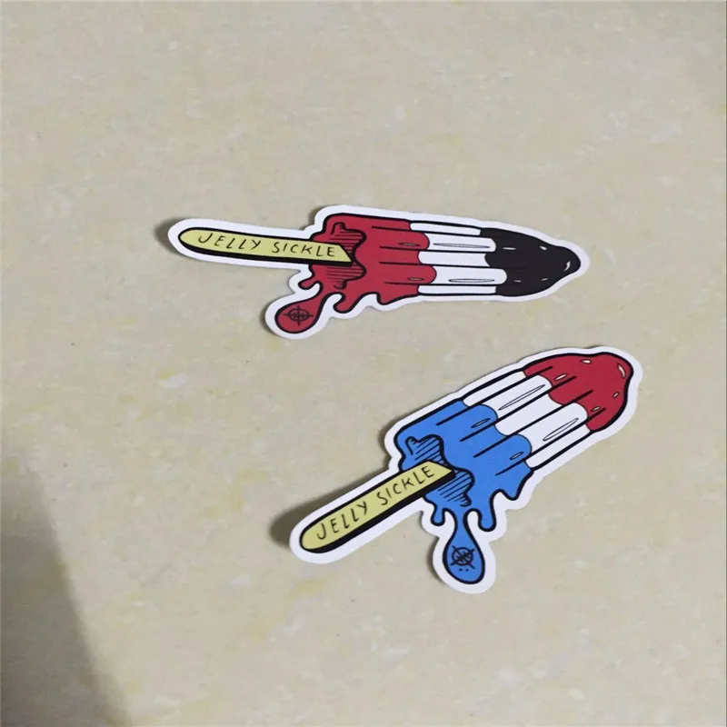 New design print colors creative custom waterproof  cmyk printing sticker