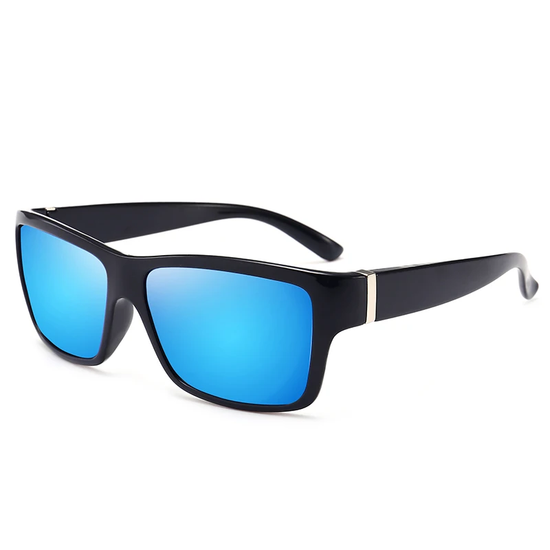 
wholesale big square plastic sun glasses yellow night vision lens custom logo private polarized sunglasses men 