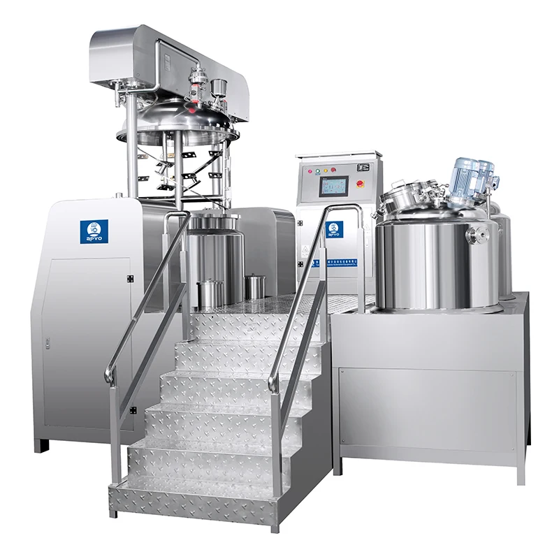 Cosmetic cream vacuum emulsion homogenizer mixer stainless steel liquid chemical mixing machine liquid soap making machine mixer