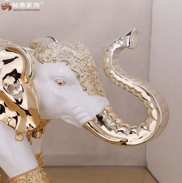 Статуя слона из Таиланда, подарок, статуя животного из смолы, китайский поставщик, декоративные центральные части стола