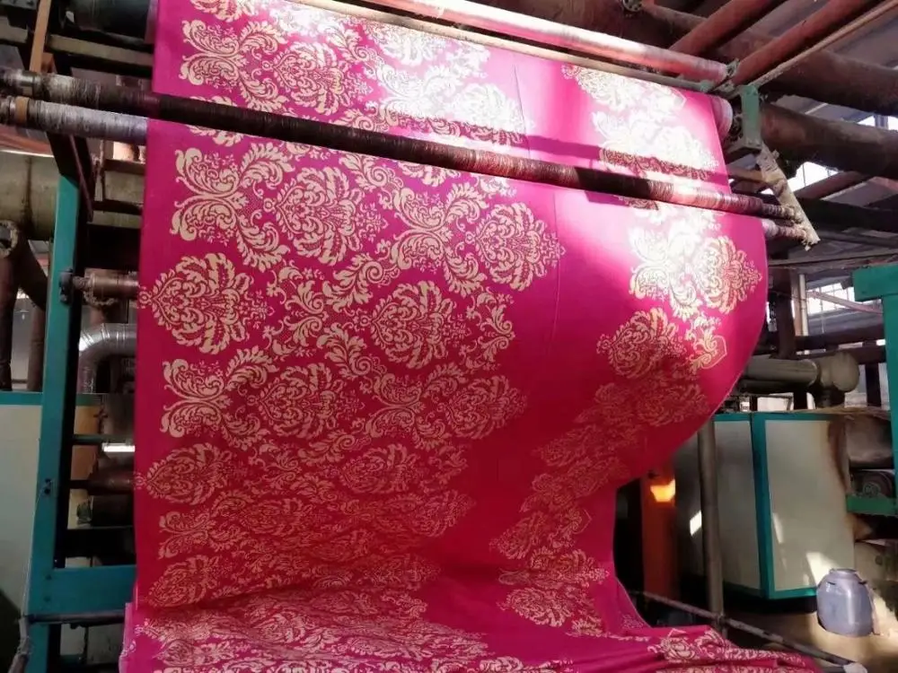 Twill weave disperse printing and dyeing can be used for bedding polyester cloth