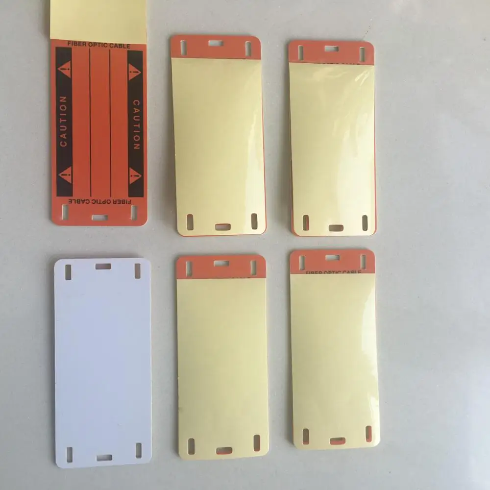
Self Laminating Fiber Optic Plastic ABS Cable Tie Tag label 