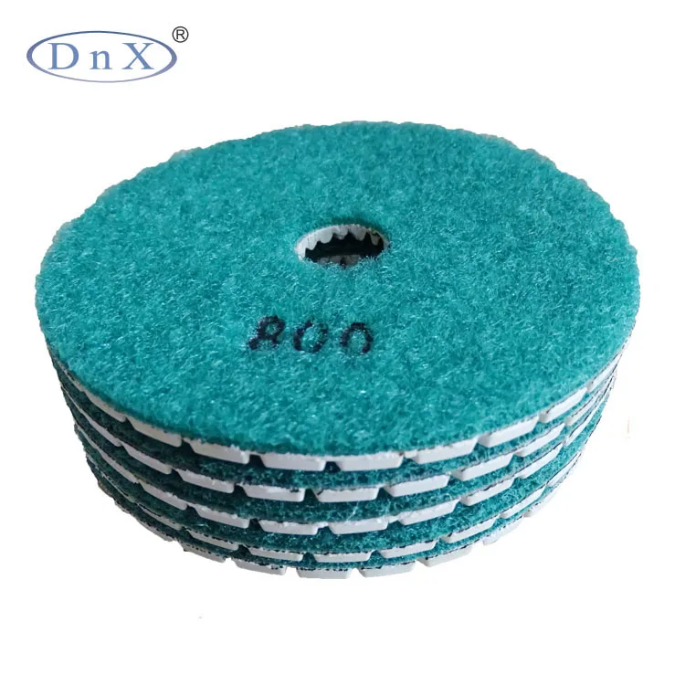 Wet granite polishing pad abrasive tool for cleaning and polishing