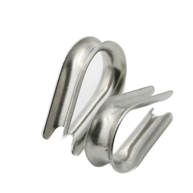 Various steel/nylon wire rope thimble ss316 round thimbles M8 with cheap price