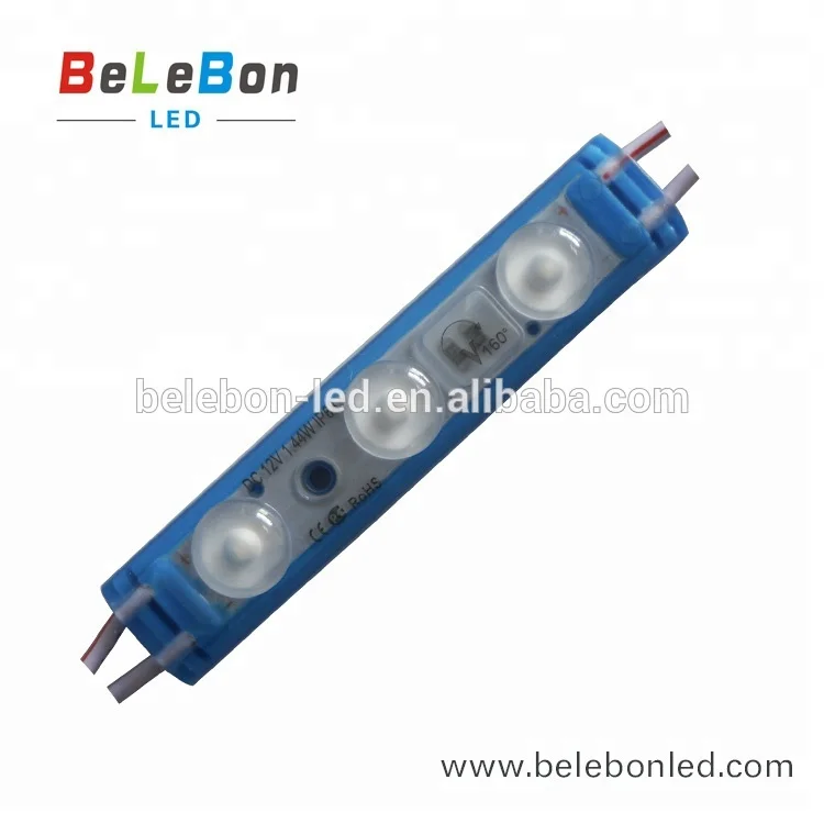 DC12V 3 светодиода 1 44 Вт 160 градусов Водонепроницаемая ip67 наружная линза для переднего магазина Витрины Магазина светодиодная модульная