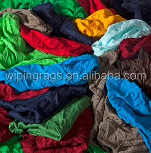 
colored T-shirt 100% cotton rags with cheap price 