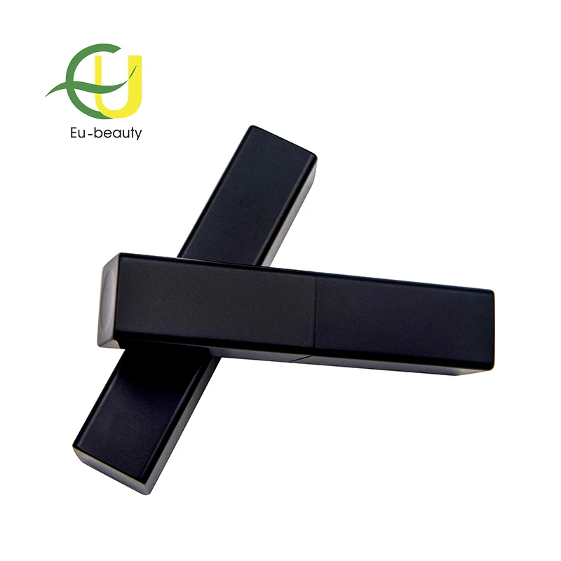 
High-grade black square magnet metal lipstick tube 