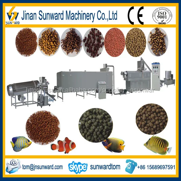 горячий продавать рыбы и производства кормов линии из китая