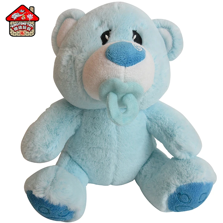 Мягкая детская игрушка плюшевый медведь с соской соска для новорожденных детские подарки