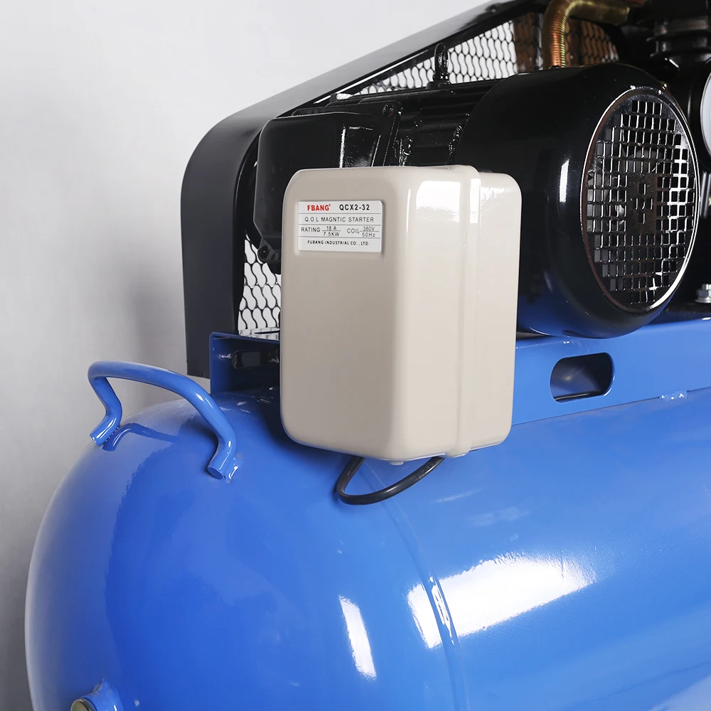 4HP 3 cylinder piston type belt driven oil air compressor machines