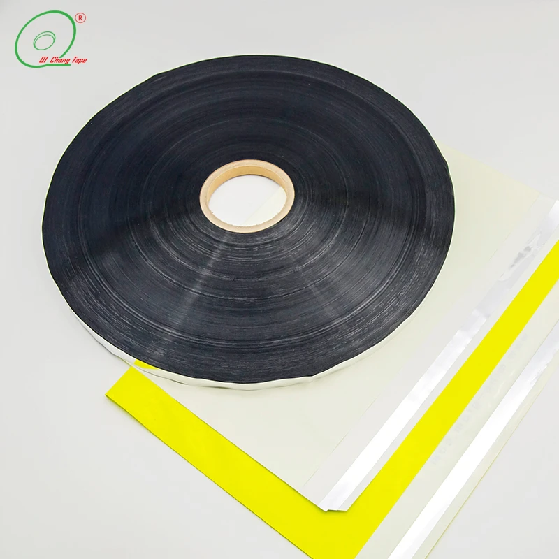 Hot Melt Adhesive Double Sided Antistatic  Aluminum Foil Film Permanent Bag Sealing Tape From Shanghai Qichang