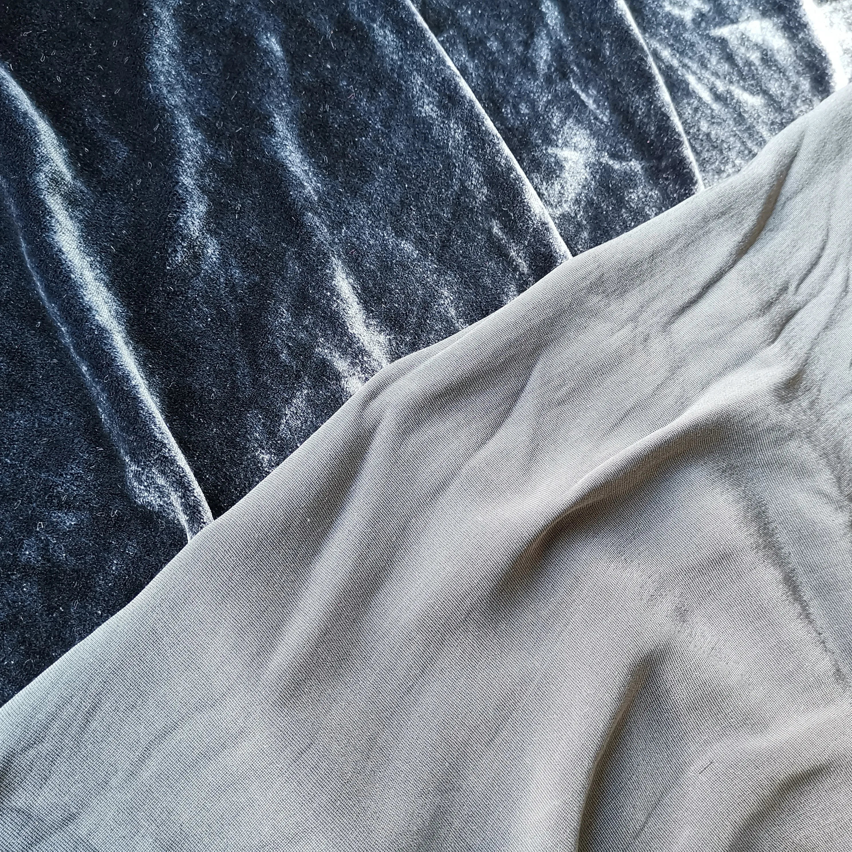 
Preshrinkage Brushed Washed Silk Visco Velvet Fabric 