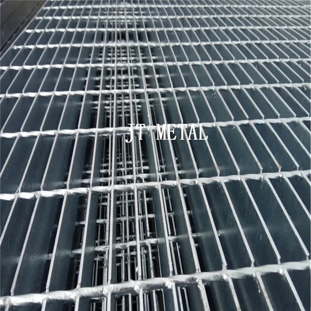 Heavy duty grating trench drain cover 25x5 galvanized steel grating plate