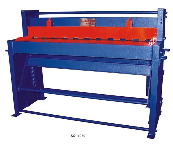 Q11-1*1300 hvac steel sheet foot operated shearing machine
