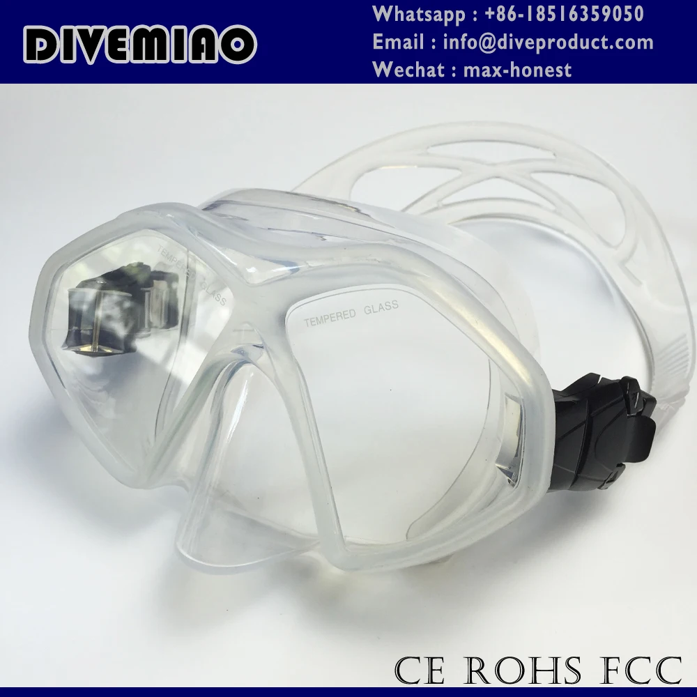 2019, маска для дайвинга без рамки, маска для подводного плавания с малым объемом для дайвинга и ныряния, маска для подводной охоты, маска для взрослых, черная/прозрачная