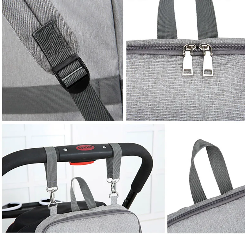 
Mummy Bag Multifunction Diaper Bag with the safety seat and USB Maternity diaper bag backpack 