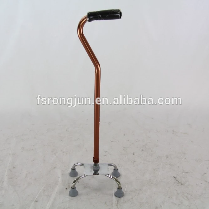 Elderly Disabled Stable Non-Slip Adjustable Telescopic Light Weight 4 Feet Walking Stick