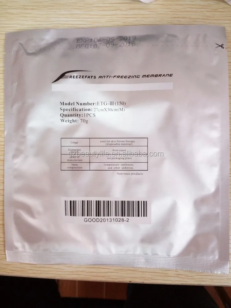 Cryotherapy Use Medical Anti-freezing cryolipolysis antifreeze membrane