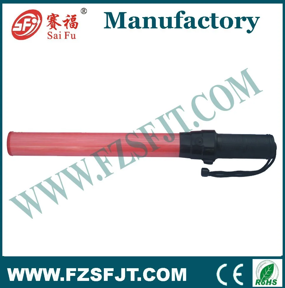 Красная светодиодная дубинка с ПВХ оболочкой