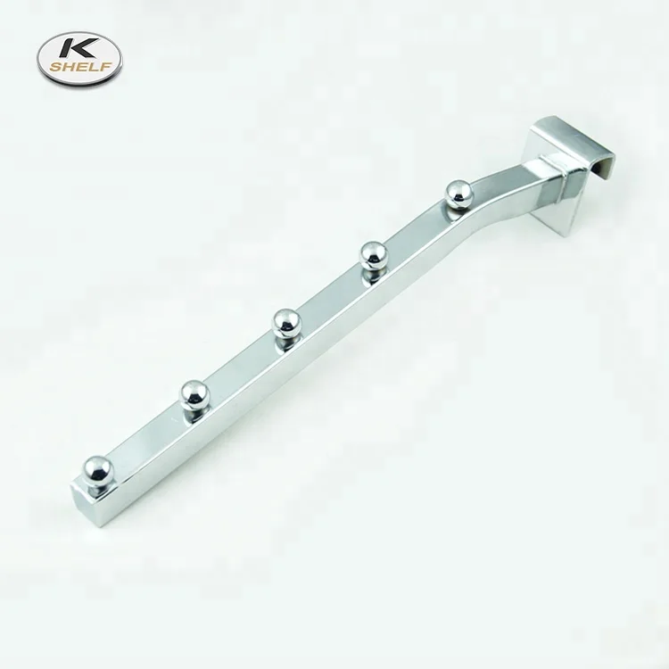 Хромированные овальные крючки «Водопад» для прямоугольной трубки