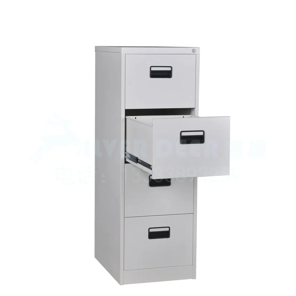 Luoyang Great Used for A4 Folder 4 Drawers Metal Filing Cabinet