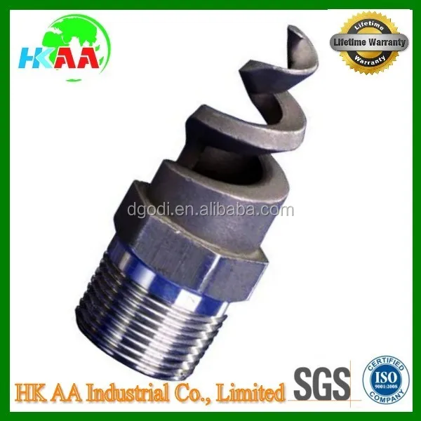 
custom good quality stainless steel spiral jet nozzle for garden spray parts 