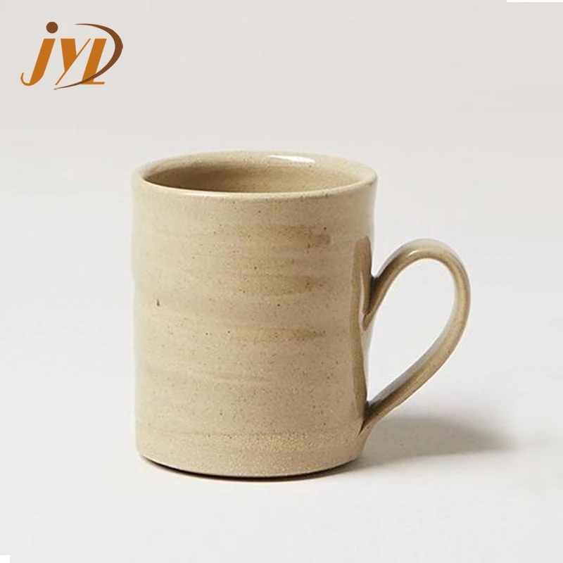 Hot-selling  customizable 12oz-16oz reusable milk mug pottery ceramic coffee tea mugs with handle