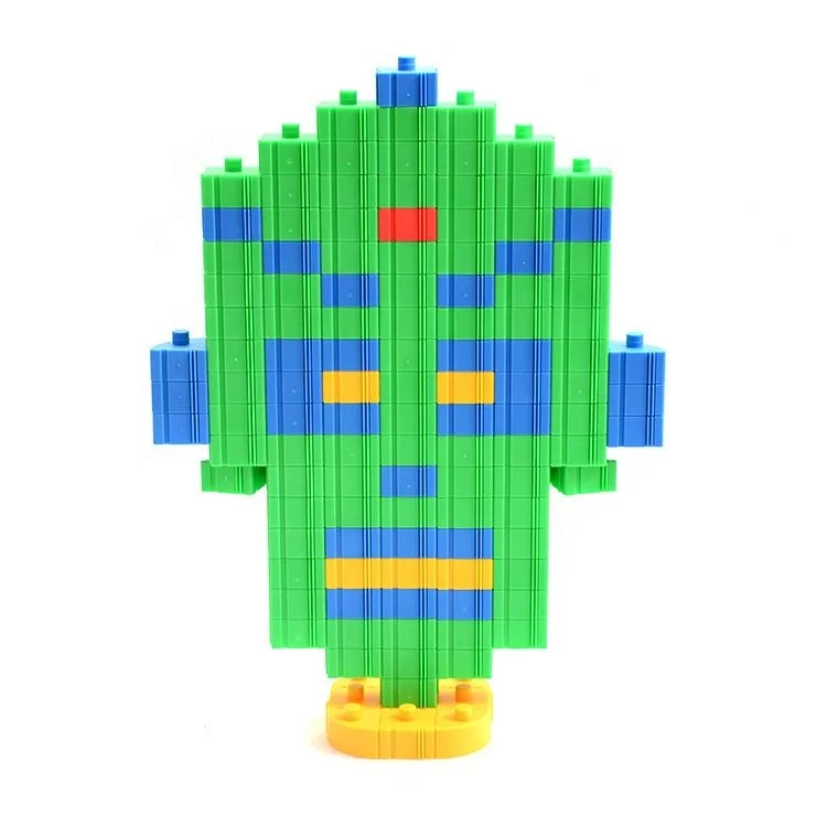 
Best seller OEM design children connecting cube intelligence building block plastic toy brick 